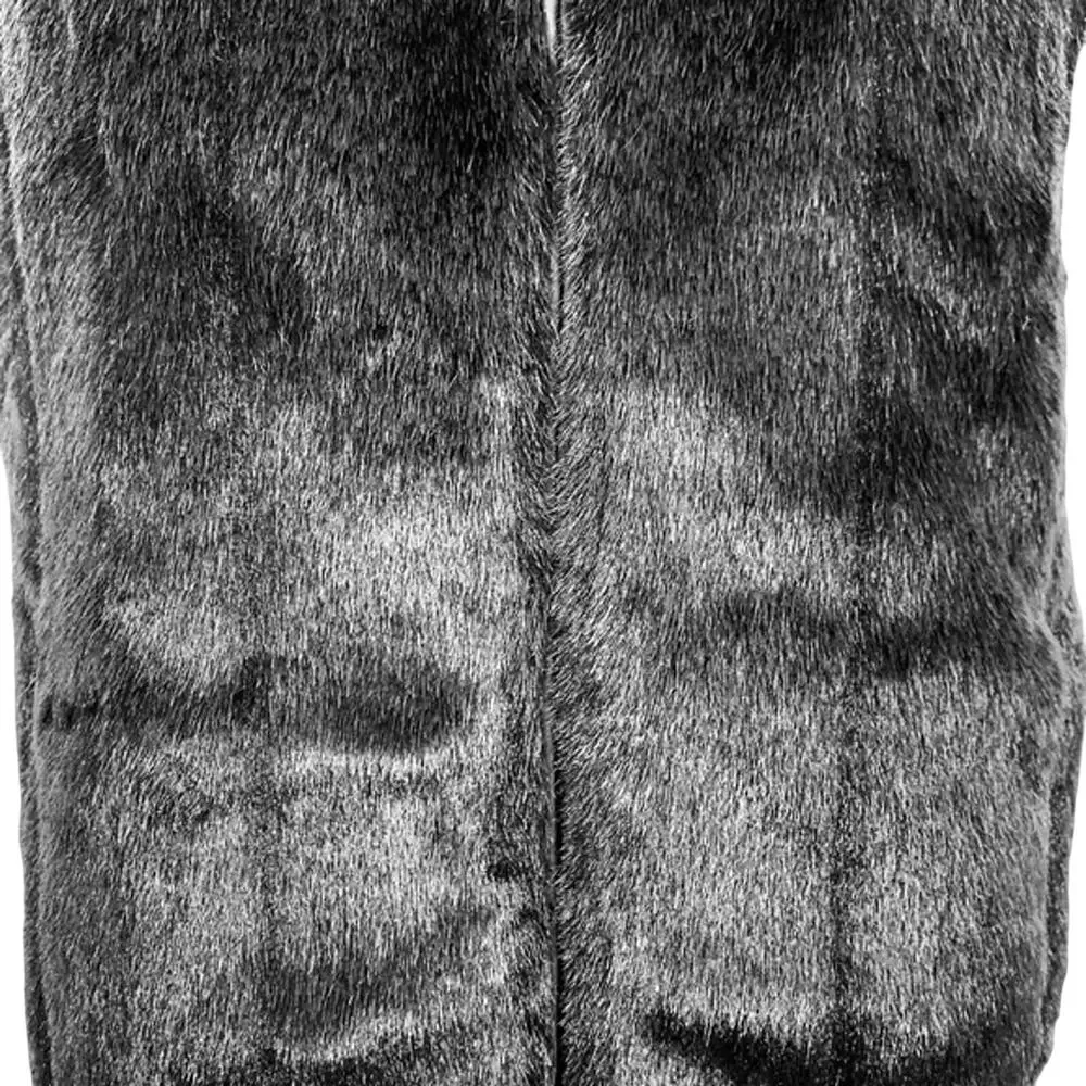 Giacca Gallery Womens Black Full Zip Faux Fur Reversible Vest Jacket Mob Wife M